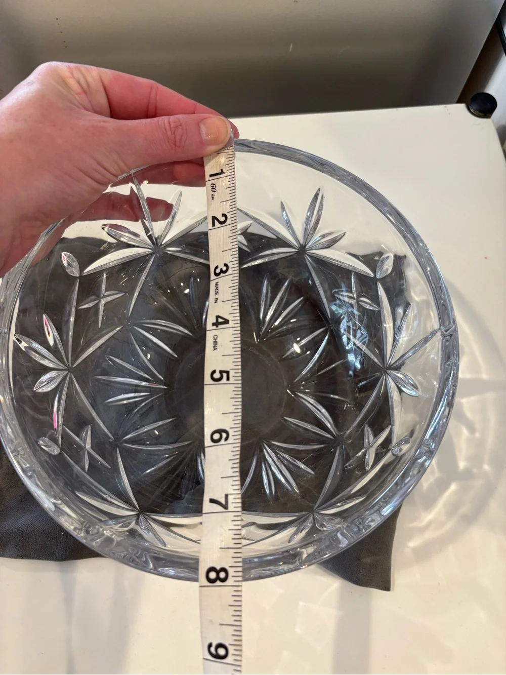 Tiffany & Co. Clear Cut Crystal Serving Bowl